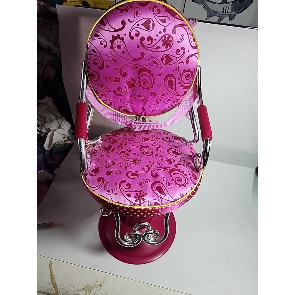 Our Generation Salon Chair Fitsโ American Girl Doll Sitting Pretty Hearts